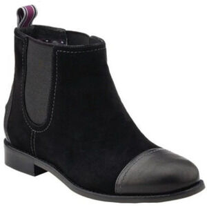New! Sperry Ainslie Black Suede Leather Chelsea Ankle Boots Size 6.5